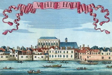 ホワイトホール、「ロンドン市とその周辺の注目すべき場所の展望の書」、c.1700から